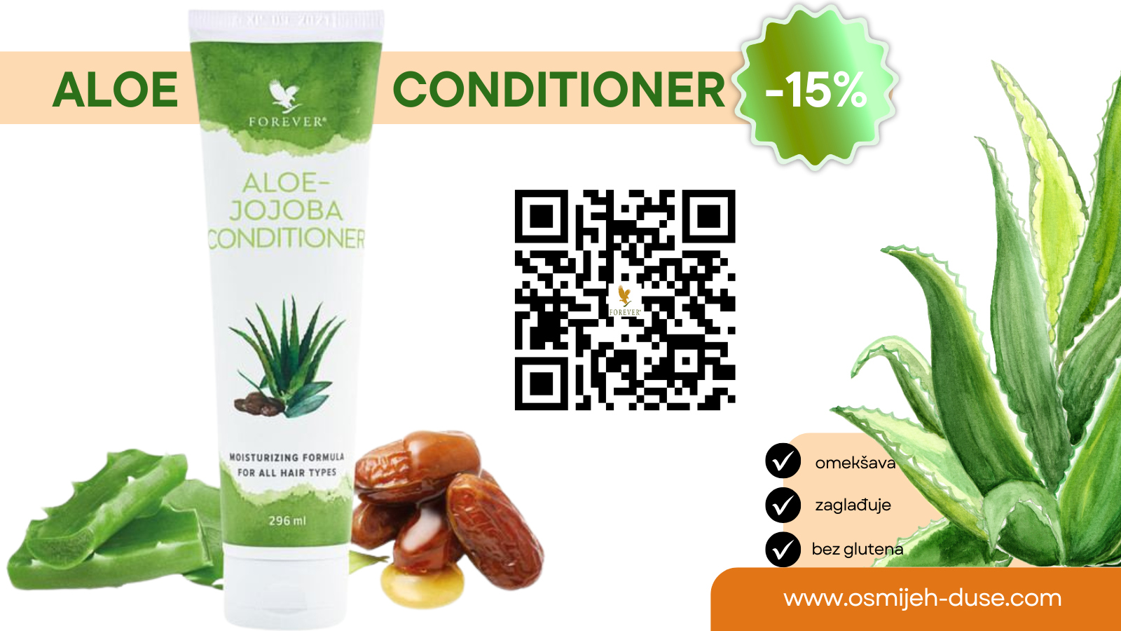 Aloe Jojoba regenerator za kosu -