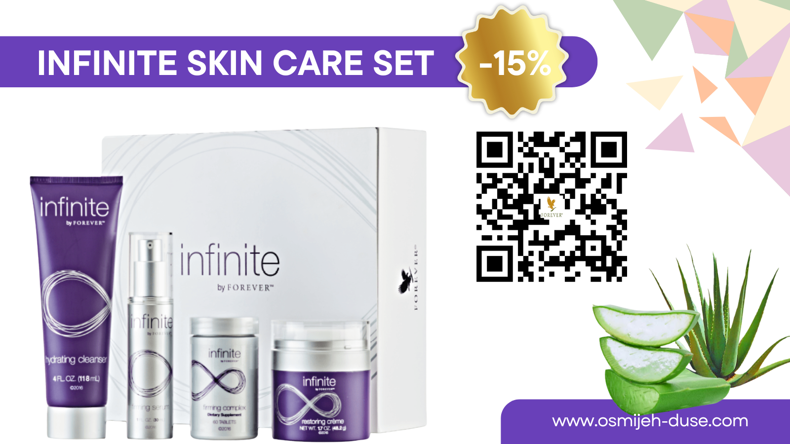 Infinite by Forever skin care kit