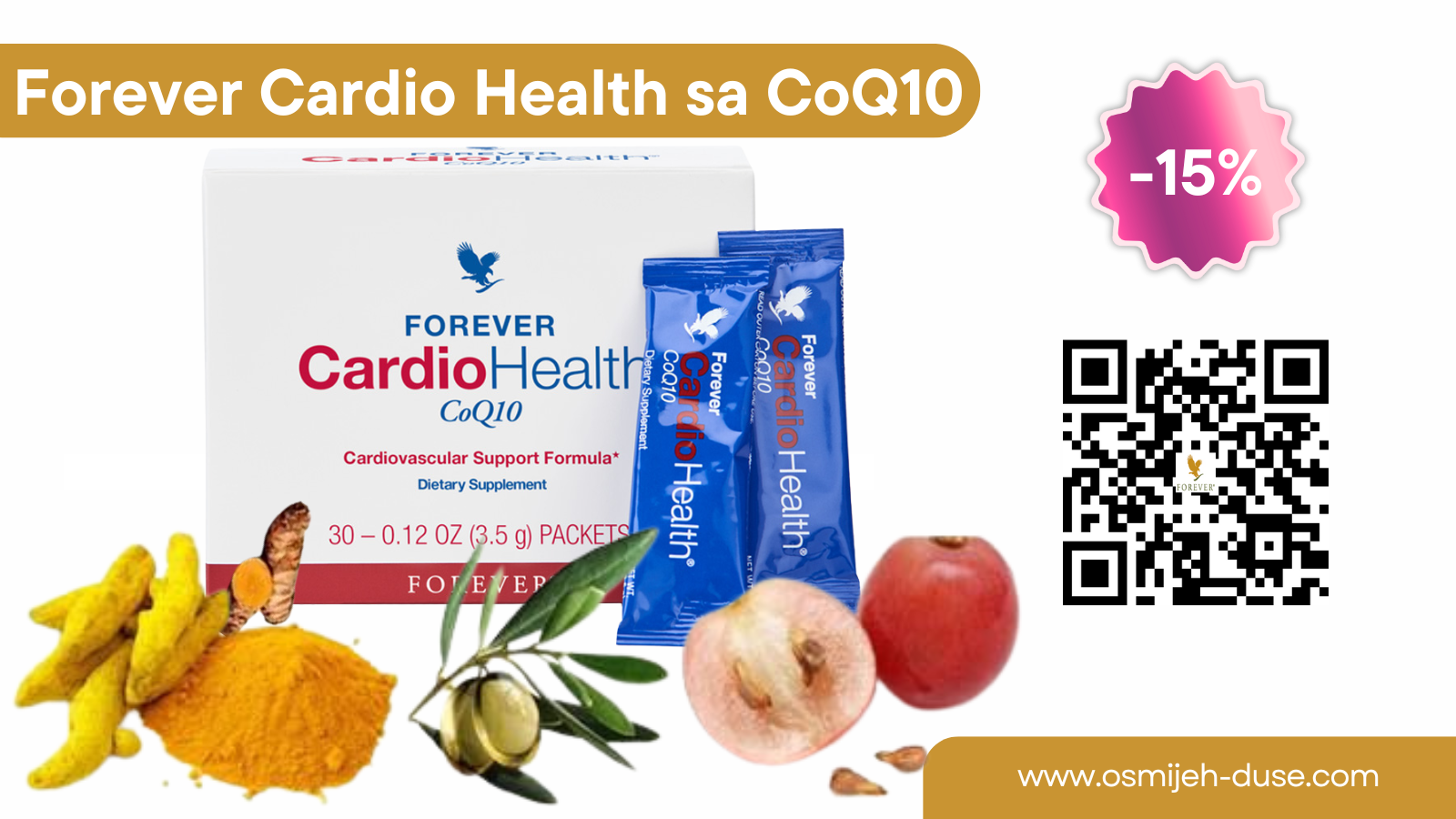 Forever Cardio Health sa CoQ10 -za srce i krvne žile